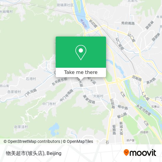 物美超市(坡头店) map