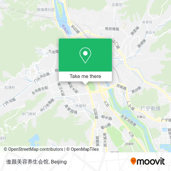 傲颜美容养生会馆 map