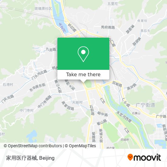家用医疗器械 map