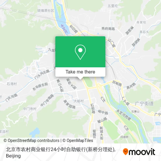 北京市农村商业银行24小时自助银行(新桥分理处) map