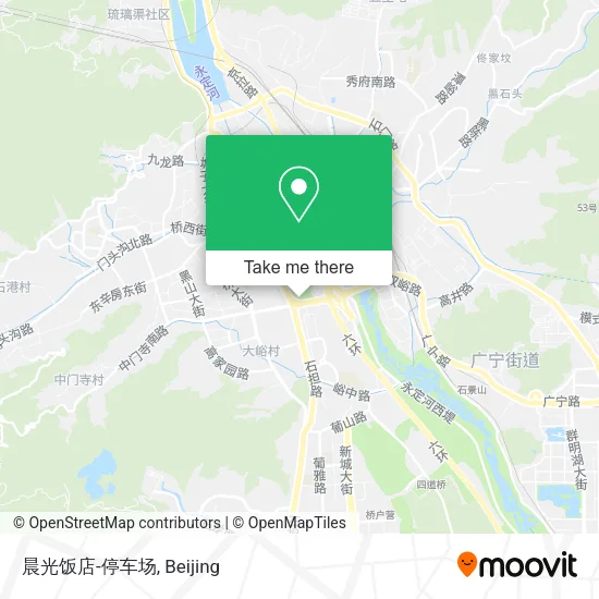 晨光饭店-停车场 map