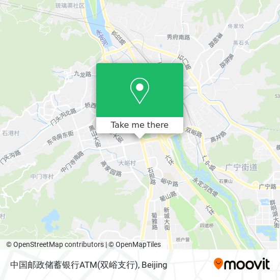 中国邮政储蓄银行ATM(双峪支行) map
