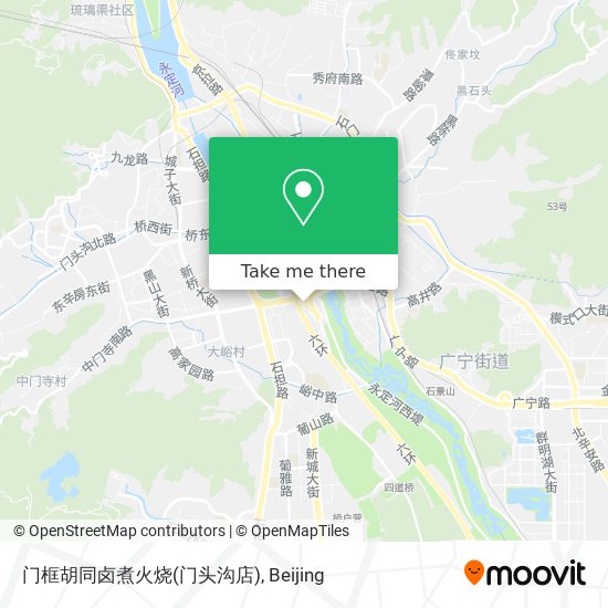 门框胡同卤煮火烧(门头沟店) map