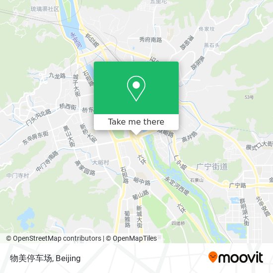 物美停车场 map