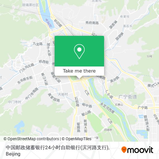 中国邮政储蓄银行24小时自助银行(滨河路支行) map