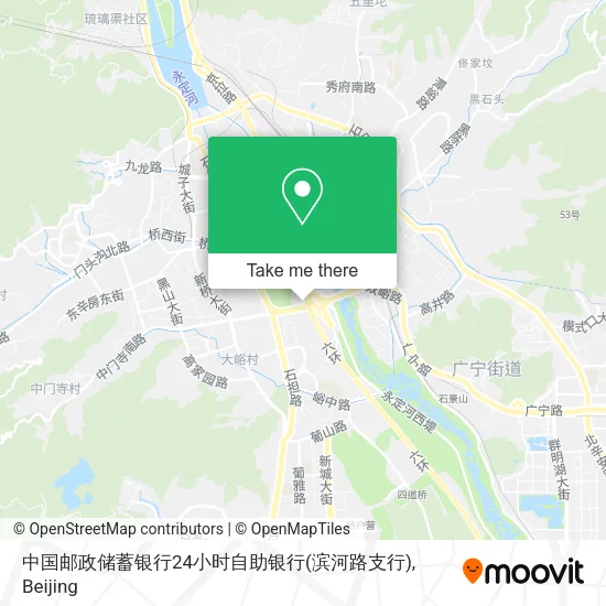 中国邮政储蓄银行24小时自助银行(滨河路支行) map