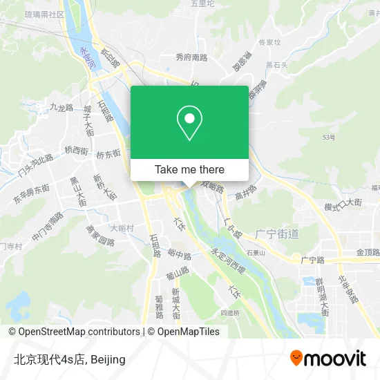 北京现代4s店 map