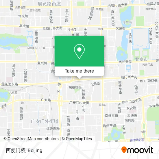 西便门桥 map