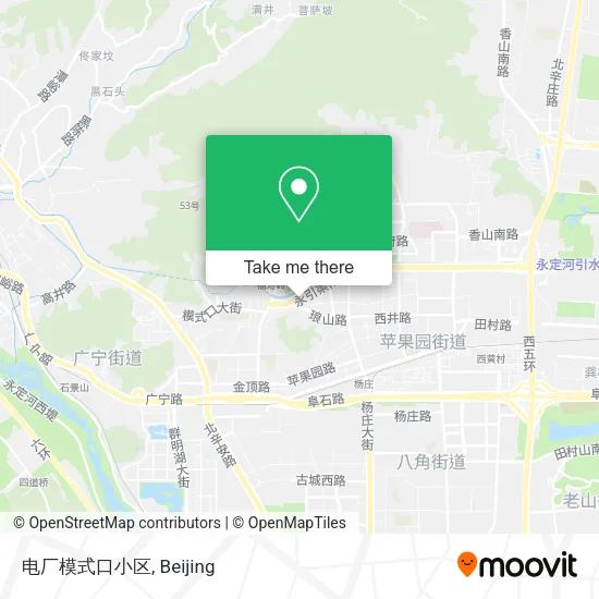 电厂模式口小区 map