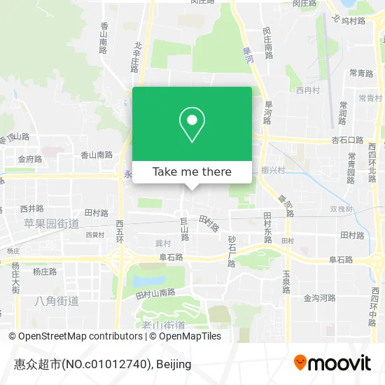 惠众超市(NO.c01012740) map