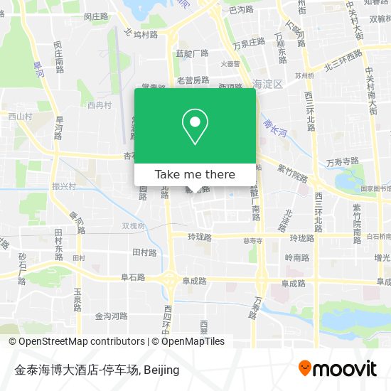 金泰海博大酒店-停车场 map