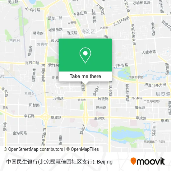 中国民生银行(北京颐慧佳园社区支行) map