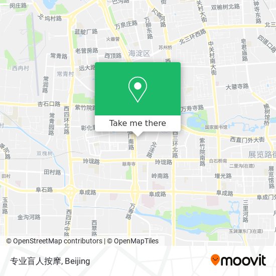 专业盲人按摩 map