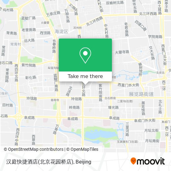 汉庭快捷酒店(北京花园桥店) map