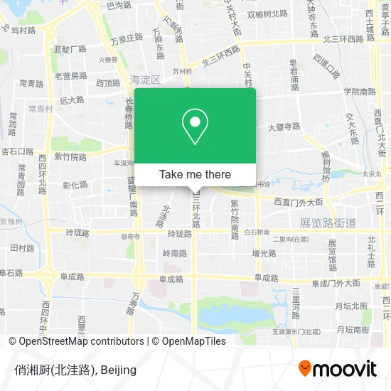 俏湘厨(北洼路) map