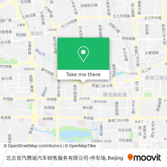 北京首汽腾迪汽车销售服务有限公司-停车场 map