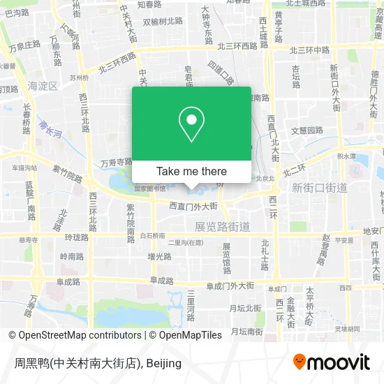 周黑鸭(中关村南大街店) map