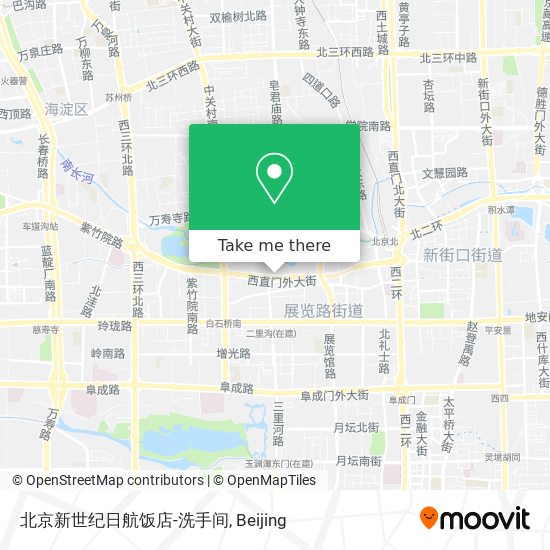北京新世纪日航饭店-洗手间 map