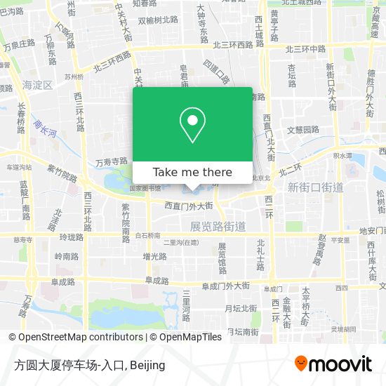 方圆大厦停车场-入口 map