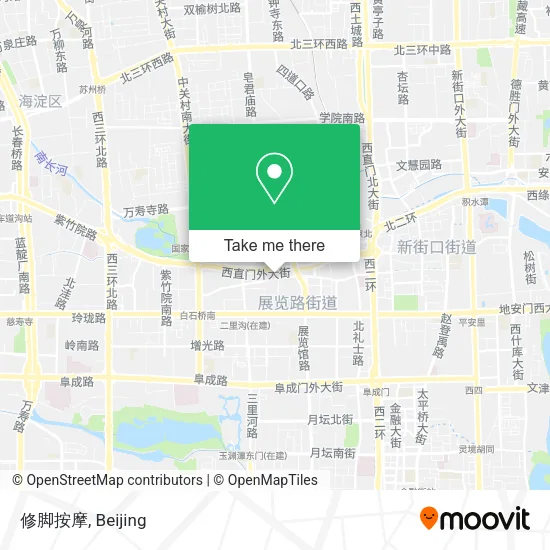 修脚按摩 map