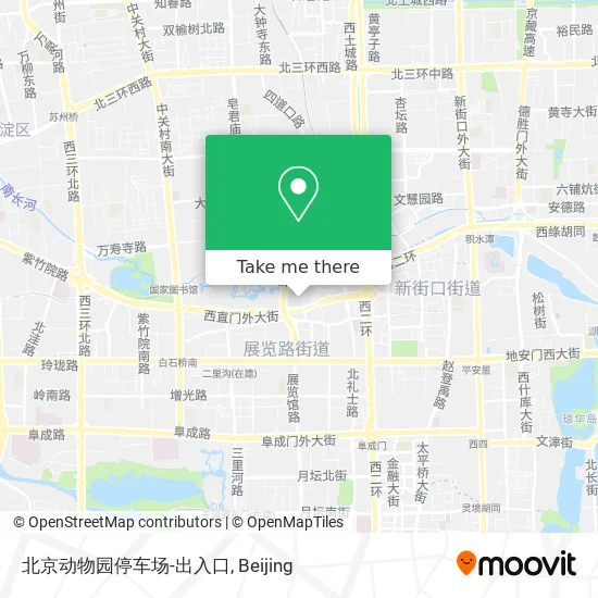 北京动物园停车场-出入口 map