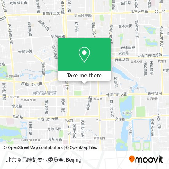 北京食品雕刻专业委员会 map