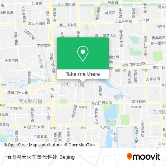 怡海鸿天火车票代售处 map