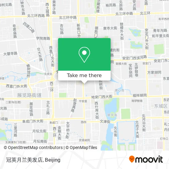 冠英月兰美发店 map