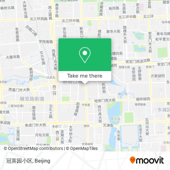 冠英园小区 map