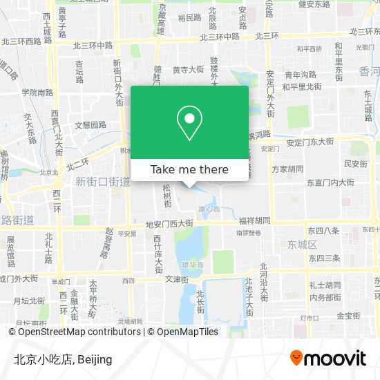 北京小吃店 map