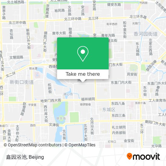 鑫园浴池 map