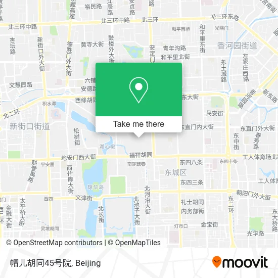 帽儿胡同45号院 map
