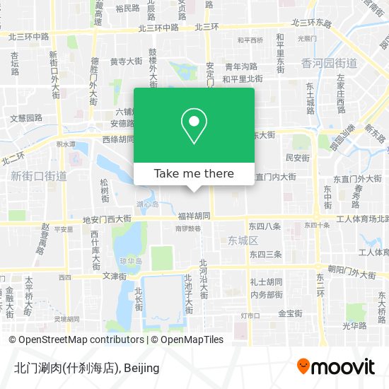 北门涮肉(什刹海店) map