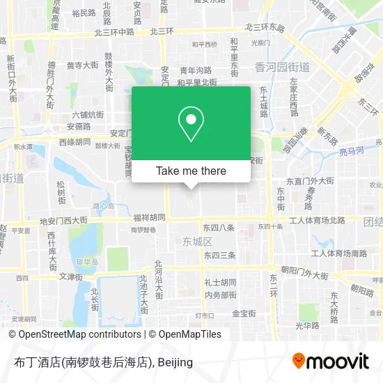 布丁酒店(南锣鼓巷后海店) map