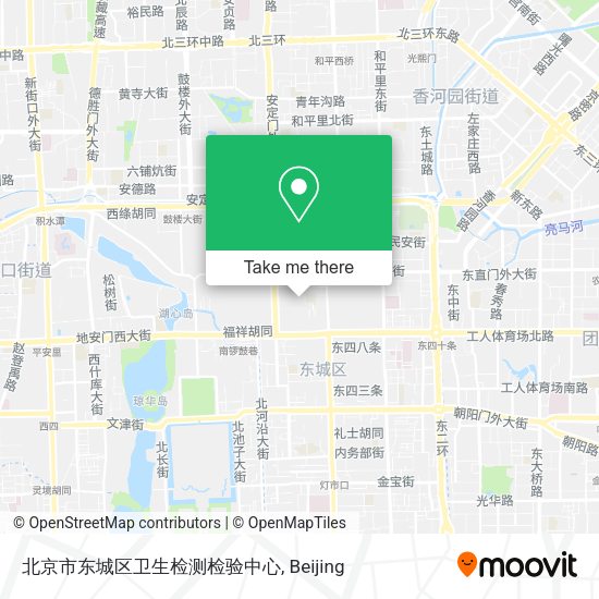 北京市东城区卫生检测检验中心 map