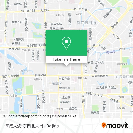 褡裢火烧(东四北大街) map