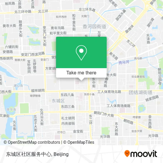 东城区社区服务中心 map