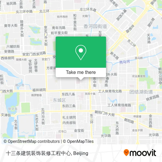 十三条建筑装饰装修工程中心 map