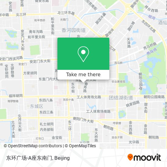 东环广场-A座东南门 map
