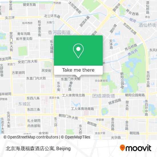 北京海晟福森酒店公寓 map