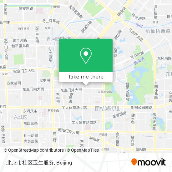 北京市社区卫生服务 map