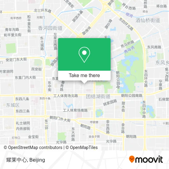 耀莱中心 map