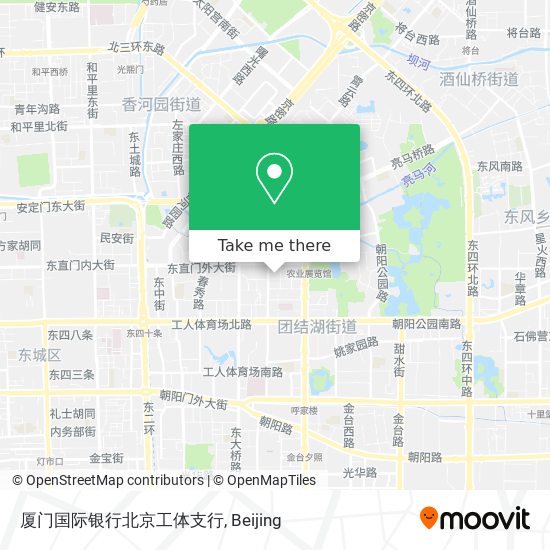 厦门国际银行北京工体支行 map