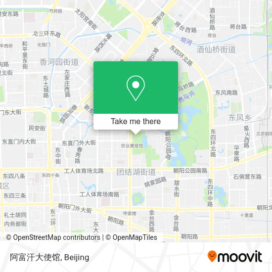 阿富汗大使馆 map