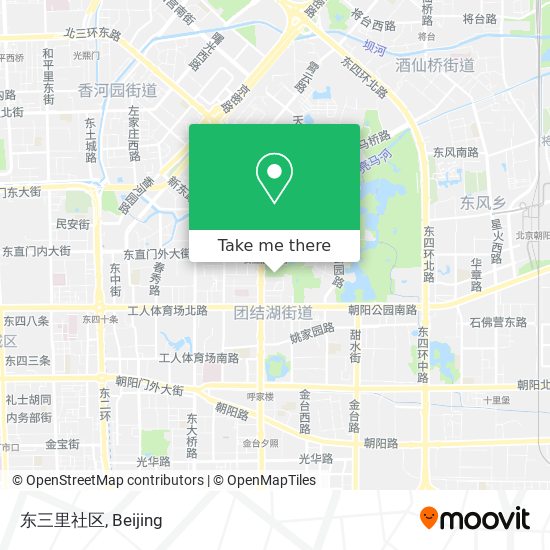 东三里社区 map