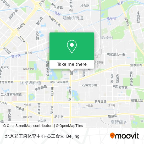 北京郡王府体育中心-员工食堂 map