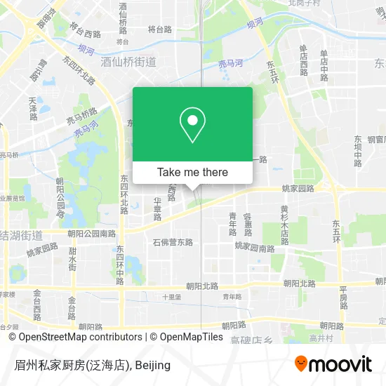 眉州私家厨房(泛海店) map