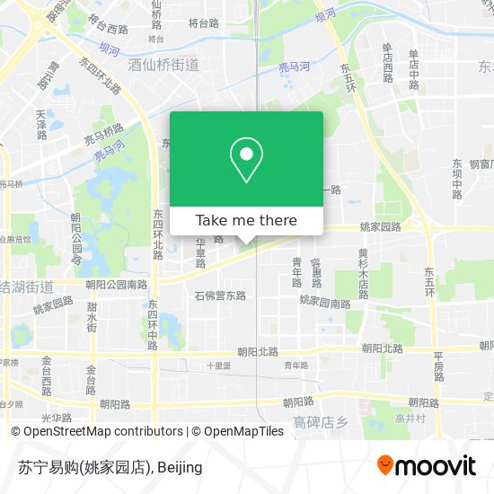 苏宁易购(姚家园店) map