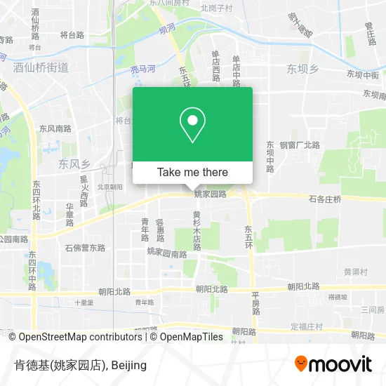 肯德基(姚家园店) map