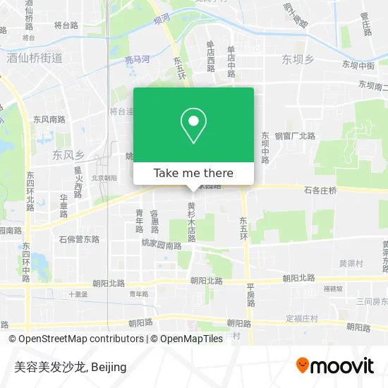美容美发沙龙 map